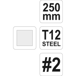 YATO fémreszelő négyzetes 250 mm 2 – YT-6229